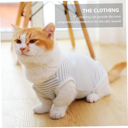 Traje protector para gatos Milisten ropa de recuperación postoperatoria gris m 5