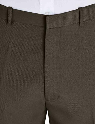 Chums Men's Classic-Fit Expandable-Waist Flat-Front Dress Pant Formal Slacks Lovat3