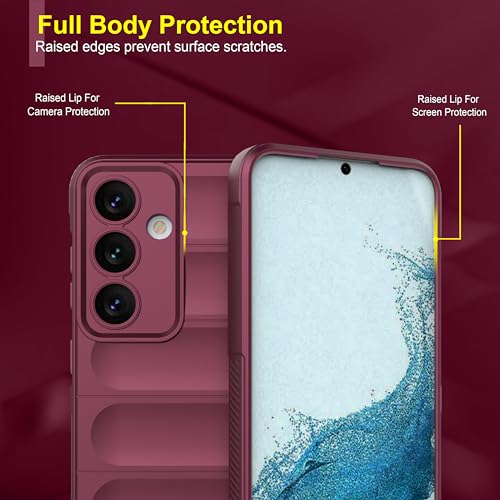 Image of amazon basics Back Case Cover for Samsung Galaxy S24 Plus 5G | Compatible for Samsung Galaxy S24 Plus 5G Back Case Cover | Liquid Silicon Magic Case with Camera Protection | Plum