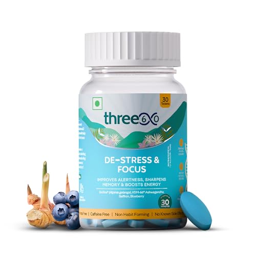 See full amazon price history chart for three60 DE-STRESS & FOCUS Tablets | Boosts Focus and Sharpens Memory | Helps Reduce Stress | enXtra, KSM-66 Ashwagandha, Saffron Extract, Blueberry | Caffeine Free | Non Habit Forming | 30 Tablets three60 DE-STRESS & FOCUS Tablets | Boosts Focus and Sharpens Memory | Helps Reduce Stress | enXtra, KSM-66 Ashwagandha, Saffron Extract, Blueberry | Caffeine Free | Non Habit Forming | 30 Tablets (B0CTSYGCZD) Amazon Price History, Amazon Price Tracker