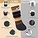 BEAUTYZOO Anti Slip Dog Socks Boots to Prevent Licking Paws, Waterproof Dog Shoes for Winter Snow/Hot Pavement, Grippy Socks with Double Straps for Hardwood Floors, Booties for Small Medium Large Dogs