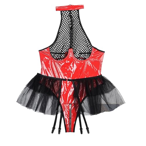 Ensemble de lingerie à jarretelles dos nu pour femme fatale