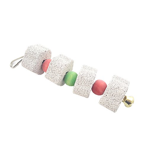 Rrunzfon Herramienta Molar para Loro Totoro Ardilla Juguetes Limpieza de Dientes Molar Stone