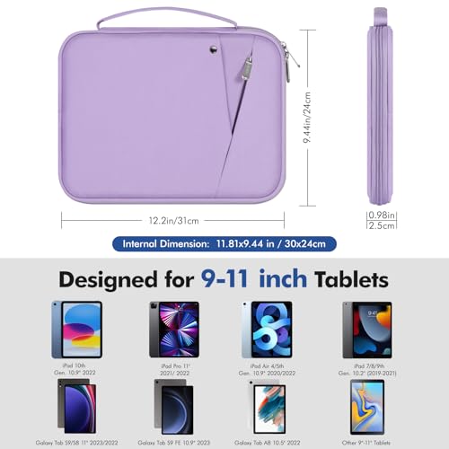 Image of MoKo 9-11 Inch Tablet Sleeve Carry Case Padded Protective Bag with Handle