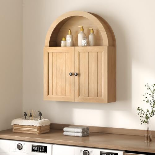 UPOSOJA Arched Bathroom Wall Cabinet, 23.6 x 30.3'' Over The