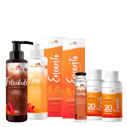 Kit Beleza Ruiva Encanto Colors Ruivo Acobreado Dourado - Base 7