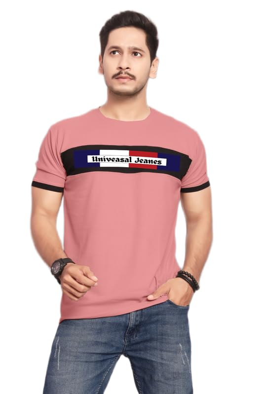 uandj Men Round Neck Tshirt(Ujease-14-Peach-7_S)_PT-picture-28