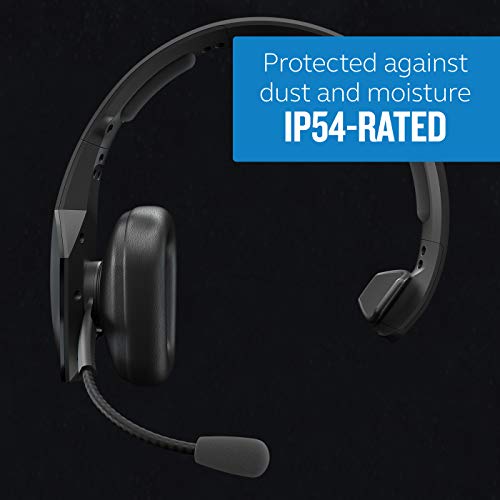 BlueParrott B550-XT Mono Bluetooth Wireless Headphones 96% Noise Canceling Over Head Trucker Headset with Mic, 100% Voice Control, IP54-Rated Protection, 24 hrs. Talk Time, Black by BlueParrott - Image 6