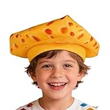 Generisch Bonnet d'hiver amusant, chapeau de fromage pour, chapeau de cheesecake pour cosplay, Noël, vacances, jardin, utilisation quotidienne, hiver, extérieur, Halloween