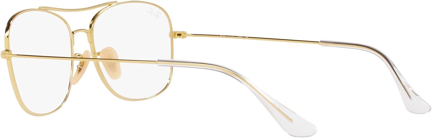 Ray-Ban RX6499 Square Prescription Eyewear Frames Gold/Demo Lens 55 Millimeters image 5 of 7 B0BD6PD73L