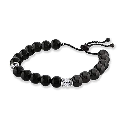 Believe London Hematite Magnetic Therapy Bracelet with Jewelry Bag & Meaning Card | Strong Elastic | Precious Natural Stones Healing (Hematite & Tourmaline Adjustable Length)