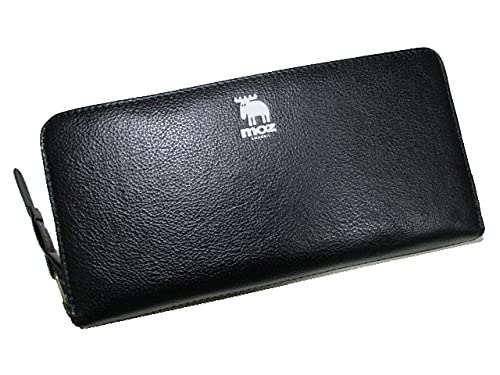 [モズ] 財布 メンズ 長財布 ラウンド 本革 シンプルで上品な落ち着いたデザイン （コラボ企画キーホルダー付き）
