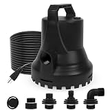HOCANFLO Pompa sommersa da 400 W, automatica, 8000 l/h, corsa 11 m, cavo da