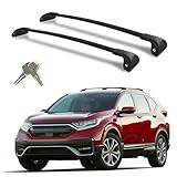 Roof Rack Cross Bars Compatible with Honda CRV 2017-2022 (with Raised Side Rails), Heavy Duty 300 LBS Lockable Aluminum Crossbars, Anti-Theft Rooftop Cargo Carrier for Bike, Kayak, Ski, Cargo Box