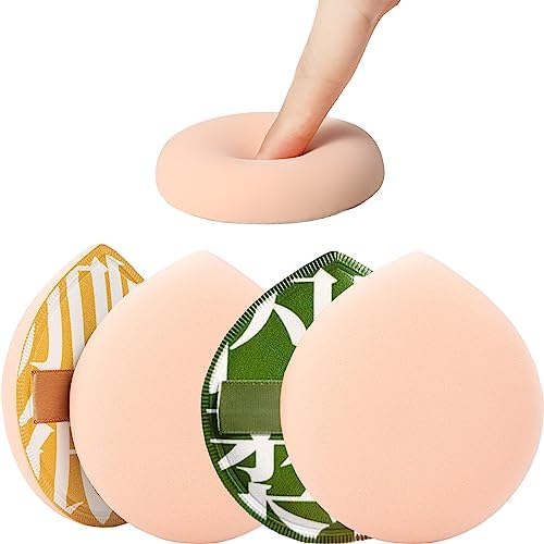 2PCS Makeup Sponge, Latex Free Air Cushion Powder Puff, Wet Dry Beauty Blender Sponge for Liquid, Cream, Foundation and Powder