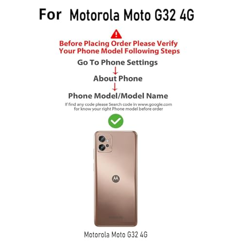 Image of COVERBLACK Soft Rubber Silicone Clear Back Cover for Motorola G32 - Transparent