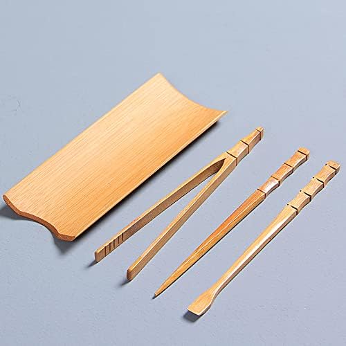Chinese Bamboo Tea Needles Tools Set Spoon Clip Scoop Vintage Handmade Kung Fu Gongfu Tea Sets Accessories Ceremony Gift