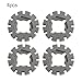 Vacumist Oscillating Saw Blade Adapter for Multi Power Tools,1 inch Shank Attachment Compatible with for Multimaster Tools,4Pcs