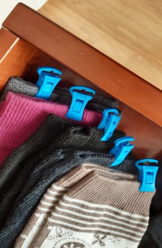 Alcrea® 44 GRÖSSERE Sockenklammern für Waschmaschine und Trockner, EXZELLENT Preis-Leistungs-verhältnis, lesen, für Dicke Socken. Mit GRÖßEREM Haken für die Wäscheleine. Kompletter Sockenzyklus.