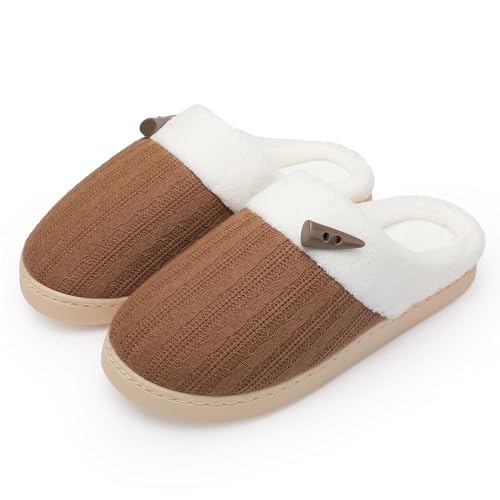 Pantoufles confortables et légères en mousse à mémoire de forme chausson éponge femme NineCiFun