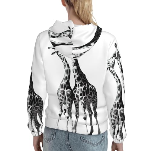Sweat graphique girafe africaine, le pull idéal pour vos sorties d'automne - 4