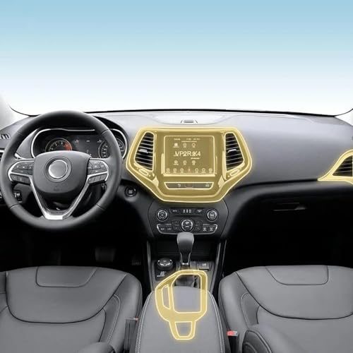 Film PPF anti-rayures pour intérieur Jeep Cherokee 2019-2023 protection invisible