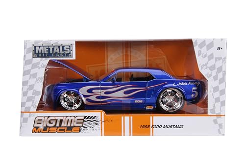 Jada Bigtime Muscle 1:24 1965 Ford Mustang Die-Cast Car miniatura 6