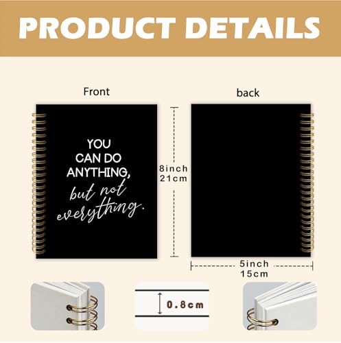 Xxseos Motivational Spiral Notebook