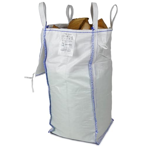 PROBag - Barrow Bag for Logs, Kindling and Firewood - Premium Grade Mini Bulk Bag 45x45x95cm With Waterproof Lid (1)