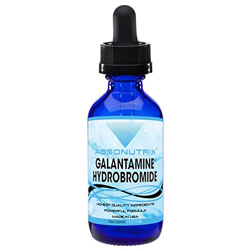 Absonutrix Galantamine Hydrobromide 8mg 4 Fl Oz 200 Servings per Bottle Made in USA Easy Absorption All Natural