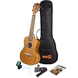 RockJam, 4-String Ukulele, Natural, Soprano (UK1-N-V)