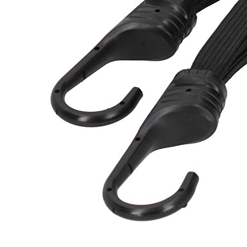 Correia de Fixação de Corda Elástica 2 Ganchos Cabo Elástico para Bagagem de Capacete de Motocicleta