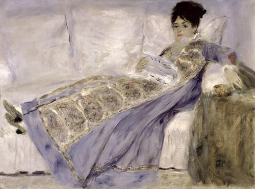 Toile Madame Monet de Renoir pour créer un salon chaleureux et artistique