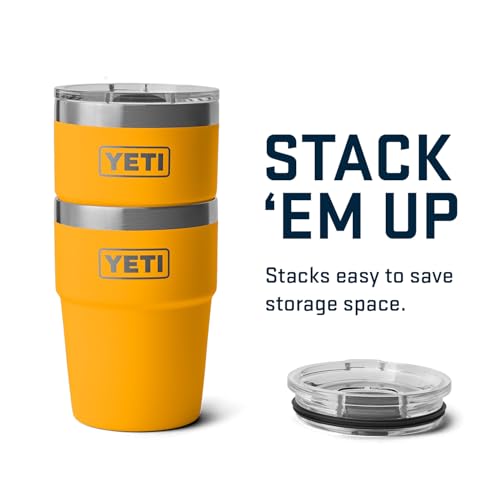Image of YETI Rambler 16 oz Stackable Tumbler, Vacuum Insulated, Stainless Steel with MagSlider Lid