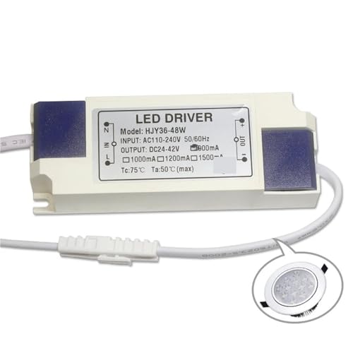 Pilote externe LED 36-48W avec connecteur DC pour dalles de bureau