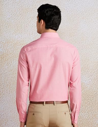 Image of Amazon Brand - Symbol Men's Solid Cotton Slim Fit Formal Shirt | Plain | Full Sleeve