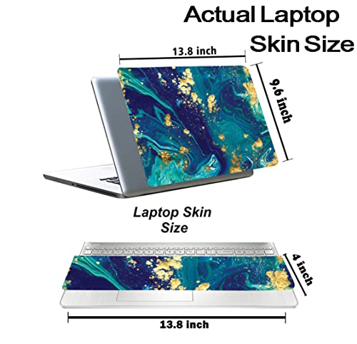 Image of Marbel D11 Top+Wrist Pad Vinyl Laptop Skin /Sticker /Cover for 14 Inches Laptops Laminated-Removable-HD Quality Compatible for Hp-Dell-Sony-Lenovo-Asus etc.(13.8x9.6 Inches)