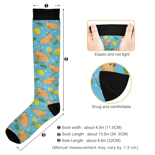 Image of Wusikd Heartbeat Symbol Compression Socks for Women and Men Circulation Black Long Socks for Athletic Running 1