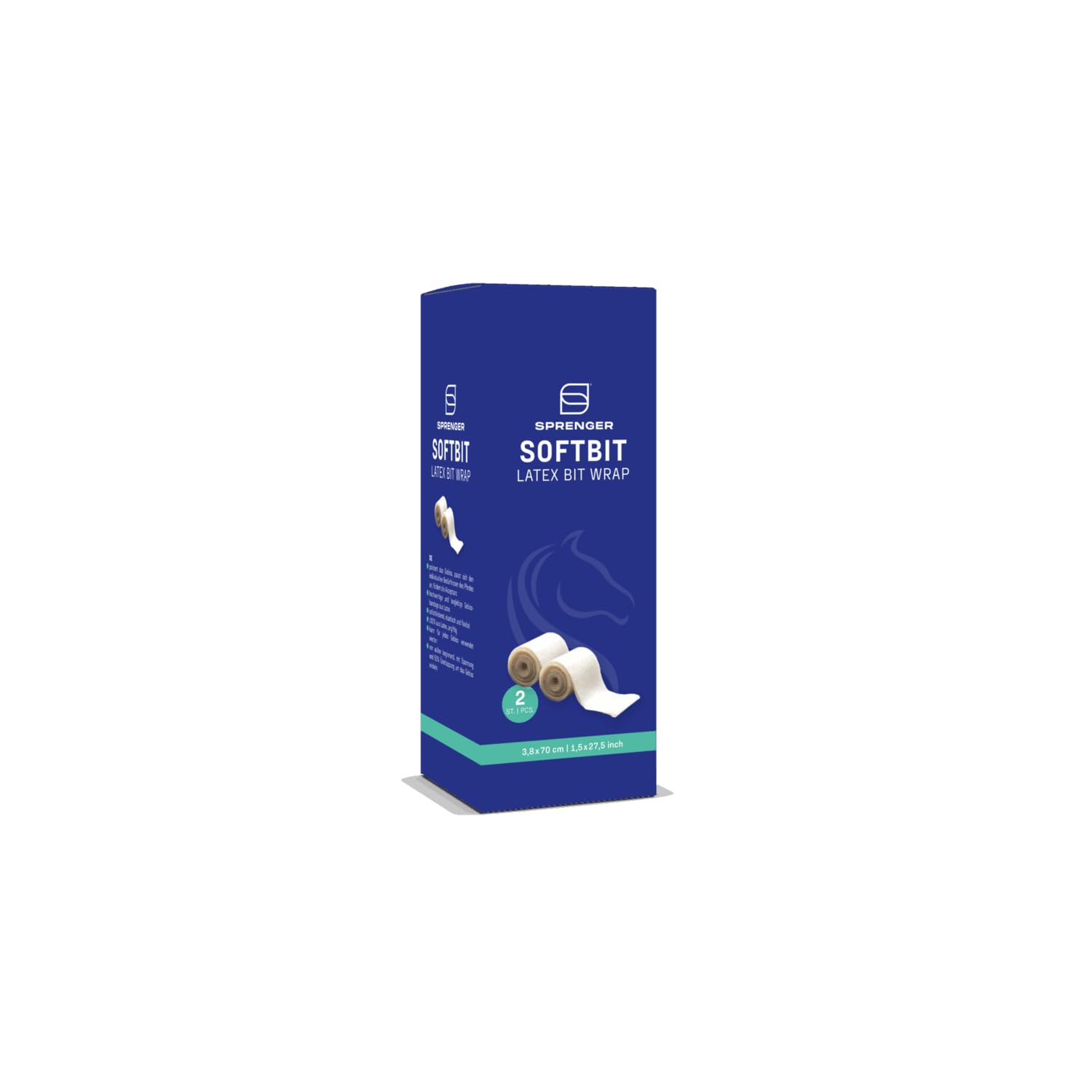 Sprenger SoftBit Latex Gebissbandage, 2 Rollen à 3,8 x 70 cm