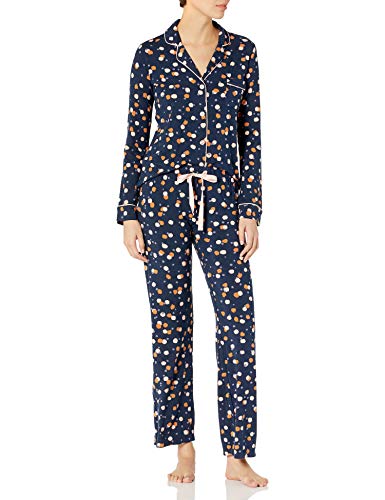 PJ Salvage Women's Loungewear Confetti Chic Pajama Pj Set, Navy, L