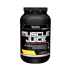 Ultimate Nutrition Muscle Juice Revolution 2600 Weight Gainer, Muscle Recovery with Glutamine, Micellar Casein and Time Release Complex Carbohydrates, Banana Protein Powder, 4.69 Pounds