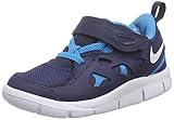  Nike Unisex Baby Free Run 2 (TDV) Sneaker, Blau (Midnight Navy/White-Bl Lagoon 406), 19.5 EU