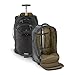 eagle creek Gear Warrior Convertible Carry On Luggage with Wheels and Impact-Resistant Handle, Stowable Backpack Straps, and Reinforced Grab Handles, Jet Black