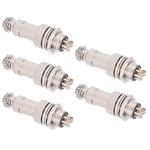 Conector de aviación M hembra 5 piezas GX12 2 pines miniatura 1