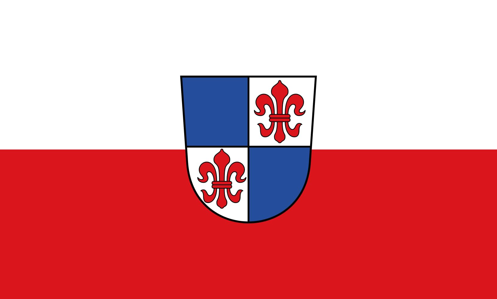 Drapeau paysage Karlstadt 1.35m² avec coutures renforcées grand format