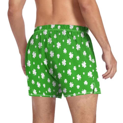 Image of Men's Boxer Shorts Cotton Loose Underwear with Button Fly