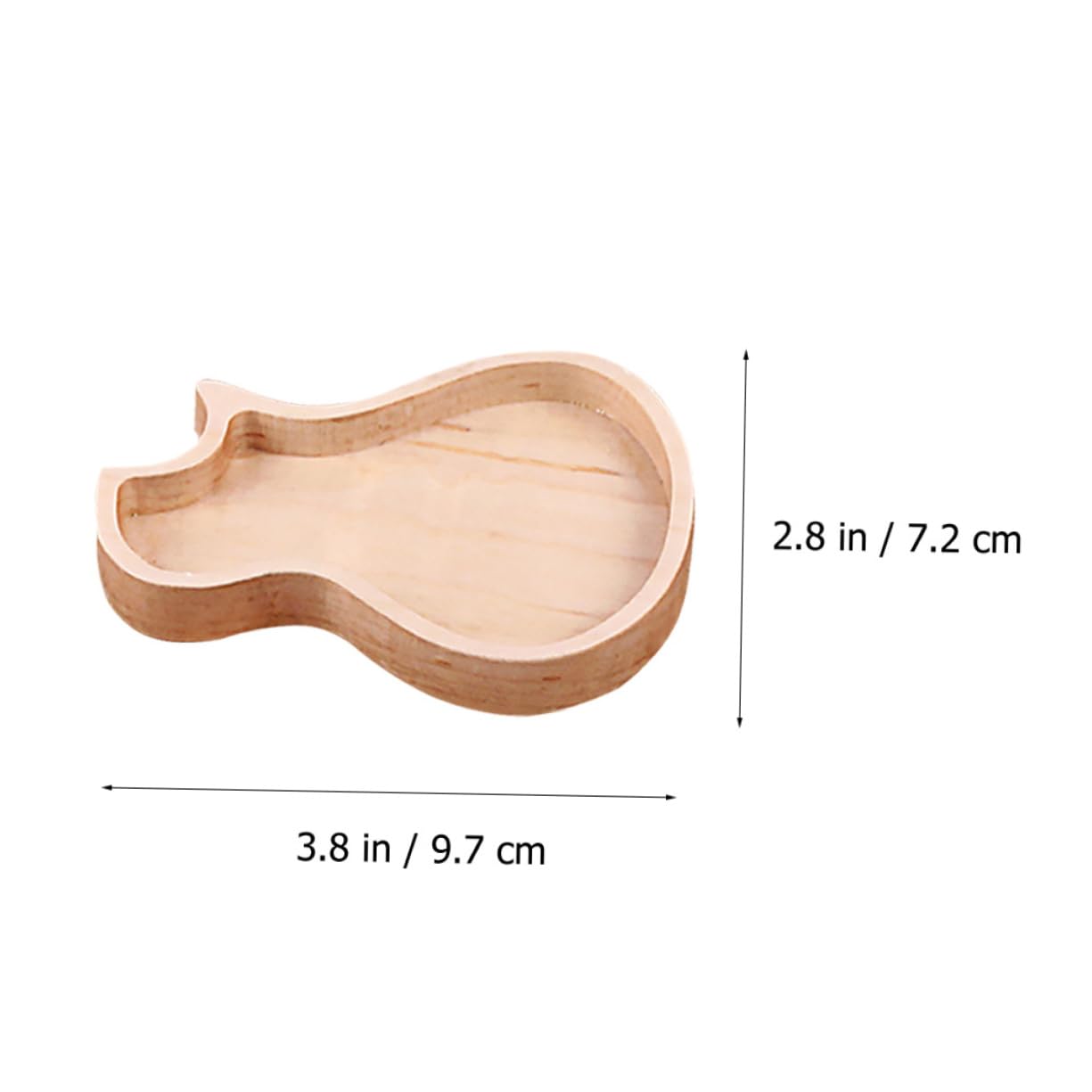 Gitarrenplektrum Schönes Design mit 3 Plektren Kasten aus Ahornholz Aufbewahrungsbox in Khaki für Gitarrenzubehör für Gitarrenspieler und Musikliebhaber