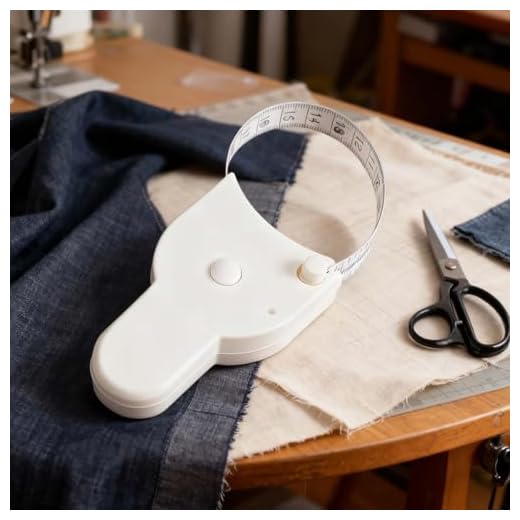 Flexible Retractable Measuring Tape with Dual Scales, 60-Inch Body Measurement Tape for Accurate Circumference Measurements, Automatic Locking Tape Measure with Metric and Imperial Units(White)