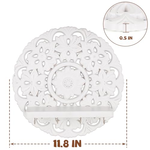 Multipurpose-Floating-Wall-Mounted-Shelf-with-Key-Hooks–Rustic-Wooden-Wall-Decor-and-Storage-Solution–12-Decorative-Wall-Art-for-Entryway-Living-Room-or-Bedroom–Vintage-Wall-Key-Organizer Multipurpose Floating Wall Mounted Shelf with Key Hooks–Rustic Wooden Wall Decor and Storage Solution–12 Decorative Wall Art for Entryway Living Room or Bedroom–Vintage Wall Key Organizer
