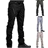Generisch Taktische Hose Herren Baumwolle Cargohose Militär Tactical Hose Sommer Cargo Jeans Outdoor Arbeitshosen Männer Wanderhose Atmungsaktiv Große Größen Outdoorhose Schwarz XL